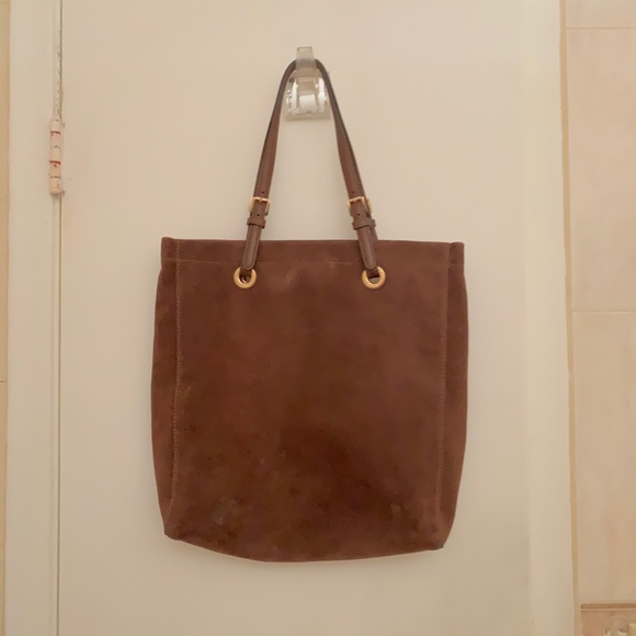 Michael Kors Chocolate Brown Suede Tote - Picture 5 of 8